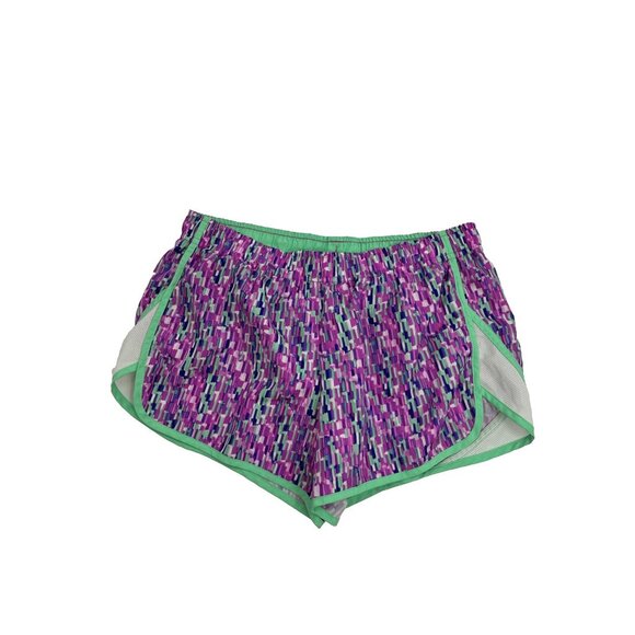Xersion Womens Size M Purple Green Running Shorts Athletic Activewear Gym - Picture 1 of 7
